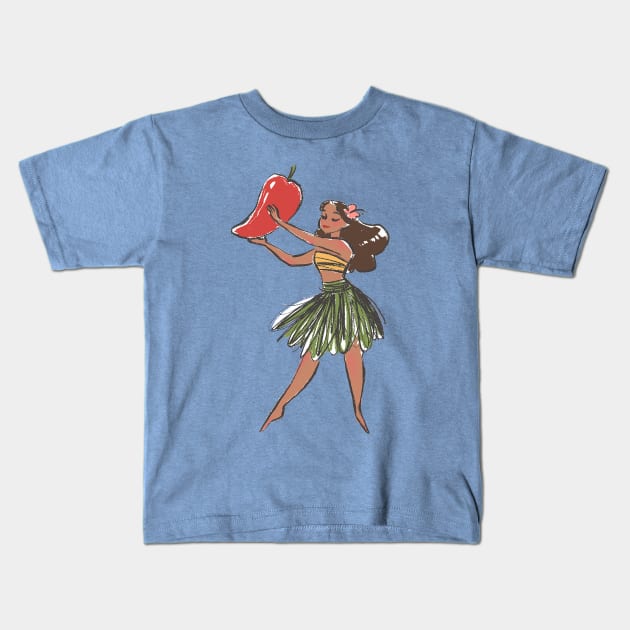 Island Girl Kids T-Shirt by thecantogirl